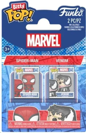SPIDER-MAN PACK DE 2 FIGURAS BITTY POP! VINYL SPIDER-MAN & VENOM 2,5 CM