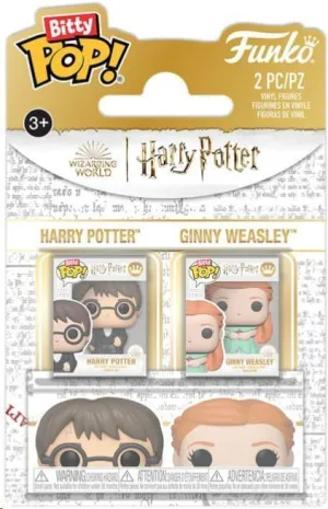 HARRY POTTER PACK DE 2 FIGURAS BITTY POP! VINYL HARRY & GINNY 2,5 CM
