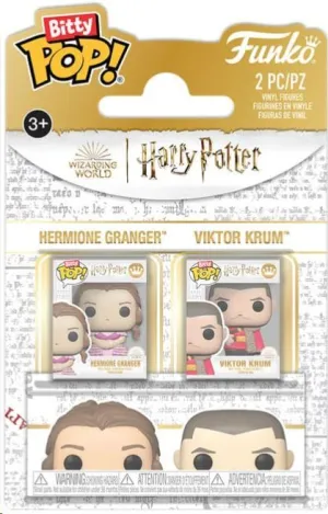 HARRY POTTER PACK DE 2 FIGURAS BITTY POP! VINYL HERMIONE & KRUM 2,5 CM