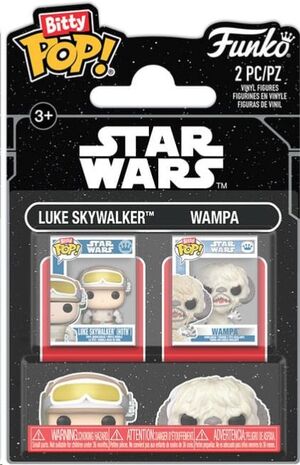 STAR WARS: EPISODIO V - EL IMPERIO CONTRAATACA PACK DE 2 FIGURAS BITTY POP! VINYL LUKE & WAMPA 2,5 CM