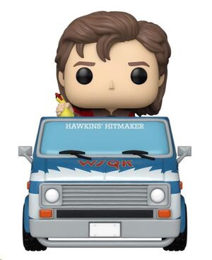 STRANGER THINGS POP! RIDES DELUXE VINYL FIGURA STEVE WITH THE SQUAWK VAN EXCLUSIVE 9 CM