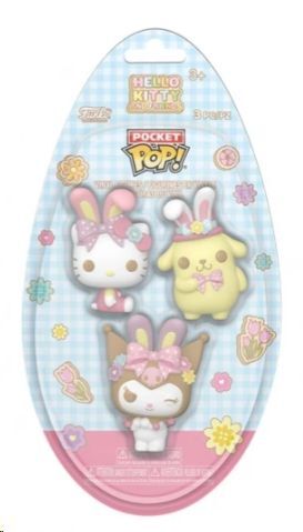 SANRIO POCKET POP! 3 PACK HELLO KITTY AND FRIENDS WITH BUNNY EARS