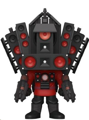 SKIBIDI TOILET POP! ROCKS VINYL FIGURA TITAN SPEAKERMAN 9 CM