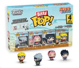 NARUTO SHIPPUDEN PACK DE 4 FIGURAS BITTY POP! VINYL TEAM 7 W/CH 2,5 CM