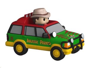 JURASSIC PARK BITTY POP! RIDE VINYL FIGURA JURASSIC SUV W/DR. G 2,5 CM