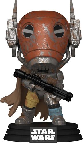 STAR WARS: THE MANDALORIAN AND GROGU FIGURA POP! VINYL CABEZÓN MERCENARY GUARD DROID 9 CM