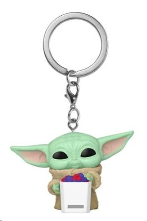 STAR WARS THE MANDALORIAN FUNKO POP! LLAVERO GROGU CON SNACK