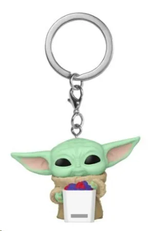 STAR WARS THE MANDALORIAN FUNKO POP! LLAVERO GROGU CON SNACK