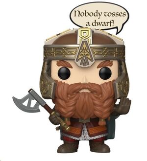 EL SEÑOR DE LOS ANILLOS FIGURA POP! VINYL GIMLI 9 CM