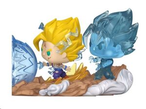 DRAGON BALL Z POP MOMENTS VINYL FIGURAS FATHER-SON KAMEHAMEHA 9 CM