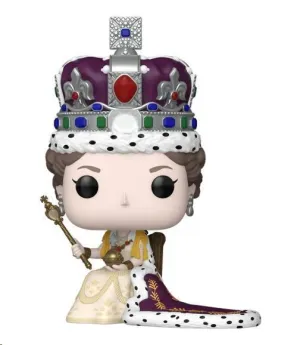 QUEEN ELIZABETH II POP! PREMIUM VINYL FIGURA 100TH- QUEEN ELIZABETH II (CORONATION) 9 CM