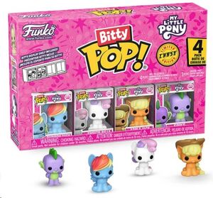 MI PEQUEÑO PONY PACK DE 4 FIGURAS BITTY POP! VINYL RAINBOW DASH 2,5 CM