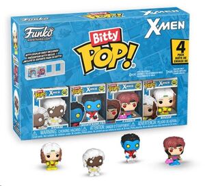 X-MEN PACK DE 4 FIGURAS BITTY POP! VINYL GAMBIT 2,5 CM