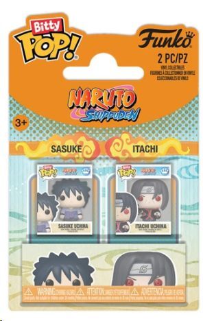 NARUTO SHIPPUDEN BITTY POP! PACK 2 FIGURAS SASUKE & ITACHI