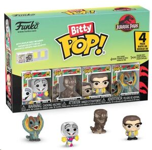 JURASSIC PARK PACK DE 4 FIGURAS BITTY POP! VINYL MR. DNA 2,5 CM