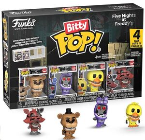 FIVE NIGHTS AT FREDDY'S PACK DE 4 FIGURAS BITTY POP! VINYL SERIES 6 2,5 CM
