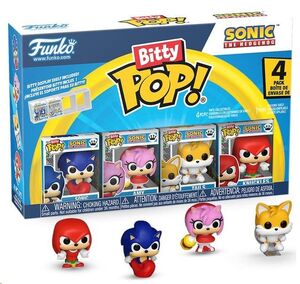 SONIC PACK DE 4 FIGURAS BITTY POP! VINYL SONIC 2,5 CM