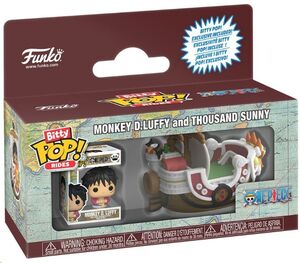 ONE PIECE BITTY POP! RIDE VINYL FIGURA THOUSAND SUNNY W/LUFFY 2,5 CM