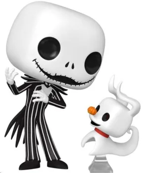 PESADILLA ANTES DE NAVIDAD FIGURA POP! & BUDDY VINYL JACK & ZERO 9 CM