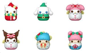 SANRIO FIGURAS POCKET POP! VINYL SNOWBALLS SORPRESA NAVIDAD 4CM