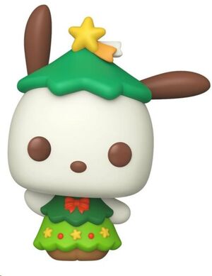 SANRIO FIGURA POP! VINYL POCHACCO MERRY MARKET NAVIDAD 9 CM
