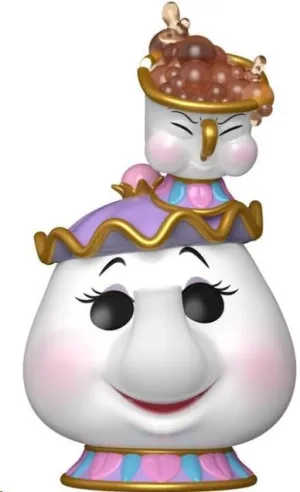 LA BELLA Y LA BESTIA FIGURA POP! DISNEY VINYL MRS. POTTS W/CHIP 9 CM
