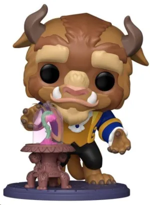 LA BELLA Y LA BESTIA FIGURA POP! PREMIUM VINYL BEAST WITH ENCHANTED ROSE 15 CM