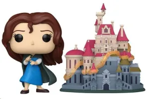 LA BELLA Y LA BESTIA POP! TOWN VINYL FIGUREN BELLE WITH CASTLE 9 CM