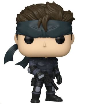 METAL GEAR SOLID FIGURA POP! GAMES VINYL SOLID SNAKE 9 CM