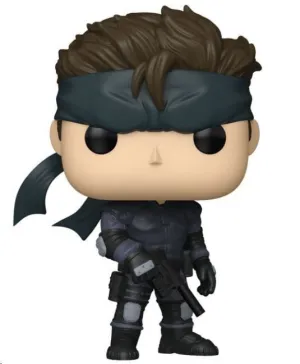 METAL GEAR SOLID FIGURA POP! GAMES VINYL SOLID SNAKE 9 CM