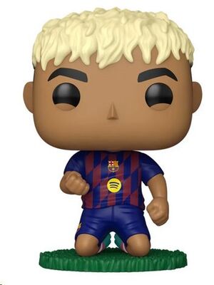 LAMINE YAMAL POP! (DE RODILLAS) FIGURA FC BARCELONA 9CM