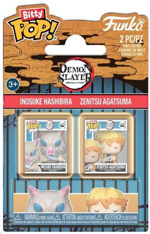 GUARDIANES DE LA NOCHE BITTY POP! VINYL FIGURAS INOSUKE & ZENITSU 2 CM