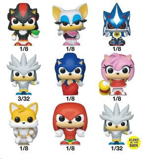 SONIC THE HEDGEHOG BITTY POP! VINYL FIGURAS SORPRESA CM