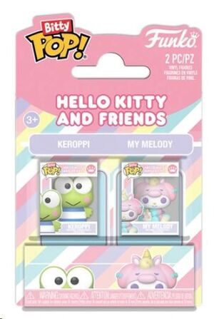 HELLO KITTY AND FRIENDS BITTY POP! PACK 2 MINIFIGURAS KEROPPI & MY MELODY