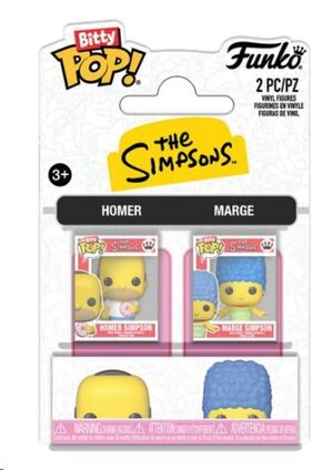 THE SIMPSONS FUNKO BITTY POP! PACK 2 MINIFIGURAS HOMER & MARGE