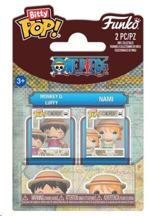 ONE PIECE BITTY POP! VINYL FIGURAS MONKEY D. LUFFY & NAMI 2 CM