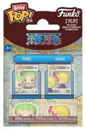 ONE PIECE BITTY POP! VINYL FIGURAS ZORO & SANJI 2 CM