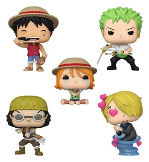 ONE PIECE PACK DE 5 FIGURAS POP! VINYL BUNDLE PACK 9 CM