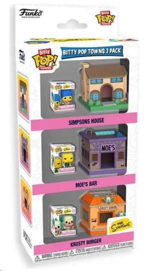 LOS SIMPSON BITTY POP! TOWNS VINYL PACK DE 3 FIGURAS SPRINGFIELD