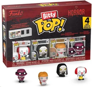 HORROR PACK DE 4 FIGURAS BITTY POP! VINYL PENNYWISE 2,5 CM