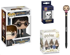 HARRY POTTER PACK DE 4 FIGURAS POP! VINYL BUNDLE 9 CM