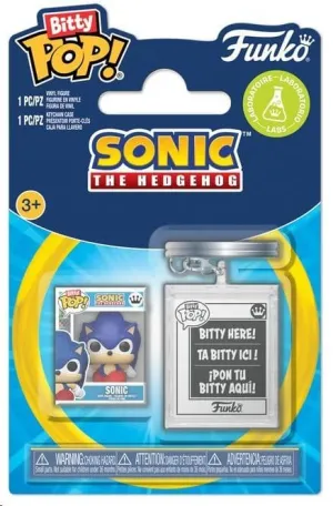 SONIC THE HEDGEHOG PACK DE 2 FIGURAS BITTY POP! & ACCESSORY VINYL SONIC CON LLAVERO 2 CM
