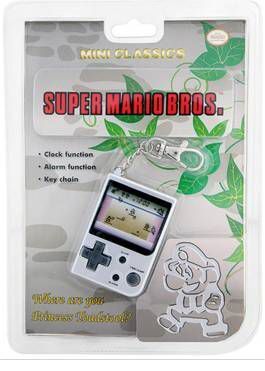 NINTENDO LLAVERO ELECTRONICO 5 CM CON JUEGO SUPER MARIO BROS               