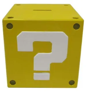 SUPER MARIO BROS HUCHA SIGNO DE INTERROGACION 14CM                         