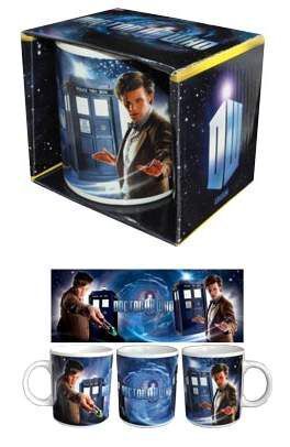 DOCTOR WHO TAZA THE 11TH DOCTOR AND TARDIS                                 