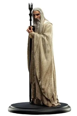EL SEÑOR DE LOS ANILLOS ESTATUA SARUMAN EL BLANCO 19 CM