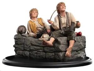 EL SEÑOR DE LOS ANILLOS ESTATUA MERRY Y PIPPIN 12 CM