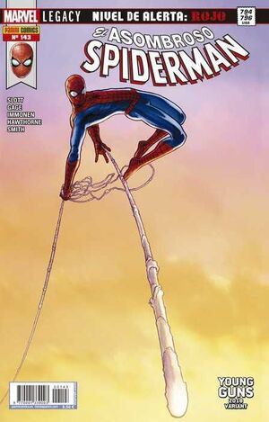 ASOMBROSO SPIDERMAN #143 NIVEL DE ALERTA: ROJO (PORTADA ALTERNATIVA)
