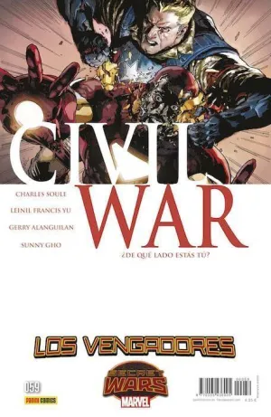 LOS VENGADORES VOL 4 #59 CIVIL WAR 1 Y 2