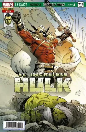 EL INCREIBLE HULK VOL 2 #073 MARVEL LEGACY. REGRESO A PLANETA HULK (PARTE 5